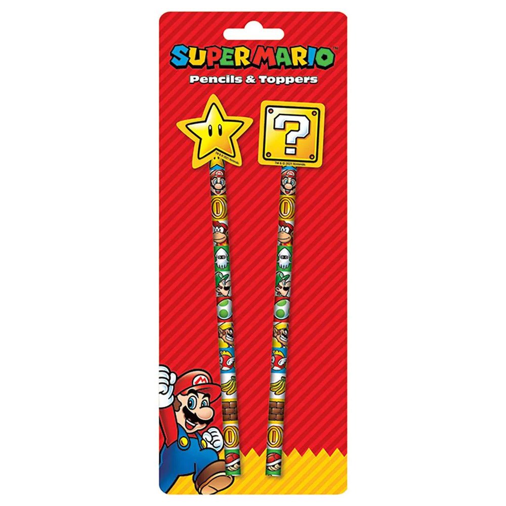 SUPER MARIO スーパーマリオ (40周年 ) - Colour Block / 2本セット / 筆記具 - PGS